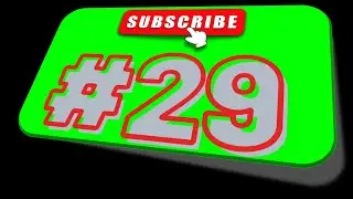 #29 Subscribe Button Green Screen | No Copyright | Free to Use | Million Dollar Resources