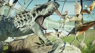 INDOMINUS REX IN THE AVIARY!!! - Jurassic World Evolution 2