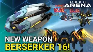 New weapon Berserker 16 Gameplay - Redd Mech Arena