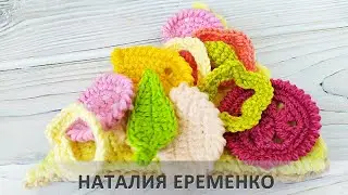 Crochet pizza. Speech therapy toy.