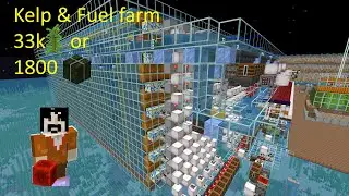 Fast and simple scaffolding kelp/fuel farm, no flying machines, 30k kelp/h. Minecraft Java 1.20-1.21