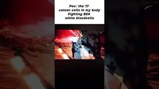 The 17 cancer cells in my body fighting 824 white blood cells #cancer #anime #funny #memes #fyp