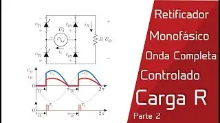 Parte 2 - Retificador Monofásico de Onda Completa Controlado com Carga R
