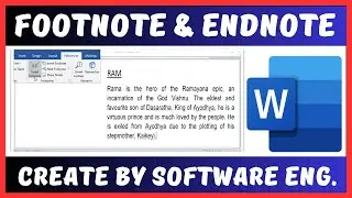 How to Use Footnote and Endnote in Microsoft Word in Hindi Language