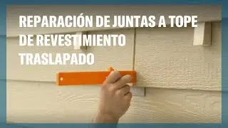Como instalar LP® SmartSide®: Reparación de juntas a tope de revestimiento traslapado