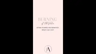Burning in the vulva #menopause #perimenopause