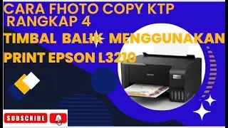 Cara fhoto copy KTP menggunaka printer epson l 3210