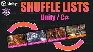 Shuffle lists in Unity / C# using the Fisher-Yates shuffle! Super easy code!