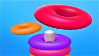 ⭕ Color Sort 3D — Hoop Stack ⭕ GAMEPLAY Levels 1-23 (Android, iOS)