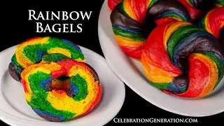 Rainbow Bagels