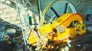 Beautiful Painted Diesel Oil Engine Amazing Starting || Biggest diesel engine amazing sound