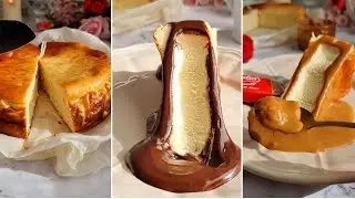 san Sébastien cheescake / كيكة سان سيبستان بطريقة سهلة و مقادير مضبوطه
