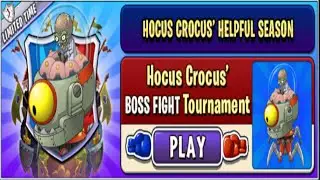 Pvz2: Arena New Plant Hocus Crocus Helpful Season New Week 8 Vs Boss Fight Tournament