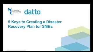 Datto Pre Prep Session – 5 Keys to Disaster Recovery Planning