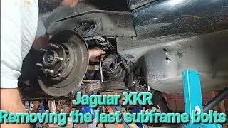Jaguar XKR project Episode 49 | rear subframe removal part three