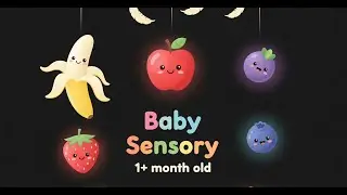 Falling Fruits 🍎🍌 Baby Sensory Video | Soft Cartoon for Newborns (0-6 Months)