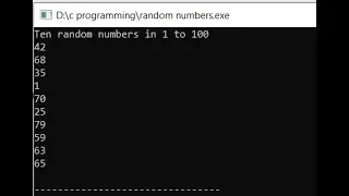 Random Numbers in C language. Described in Nepali.