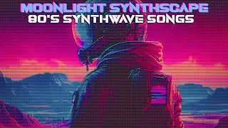 80's Synthwave Songs | Moonlight Synthscape | Hollow Night | Royalty Free Copyright Safe Music