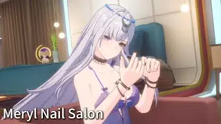Meryl Nail Salon.  Meryl:Ironheart Dorm Tower of Fantasy CN 4.3
