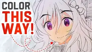 🔵THE SECRET SAUSE to color ANIME FACES! | How to color anime faces 2023