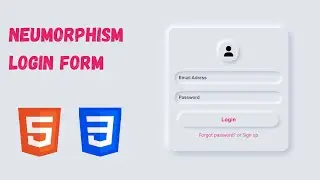 Create a Stunning Neumorphism Login Form with HTML & CSS | Modern UI Design Tutorial