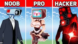 Minecraft ⚔️ BATTLE: NOOB vs PRO vs HACKER 🚽 Skibidi Toilet Pixel Art Collection #18