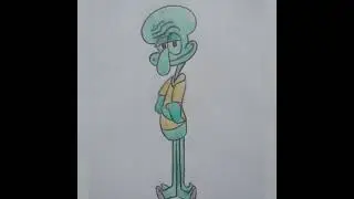 how to easy drawing Squidward | Squidward | #shorts #squidward