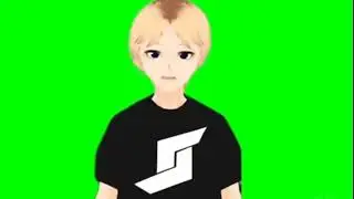 Green Screen Anime Guy Free no Watermark.