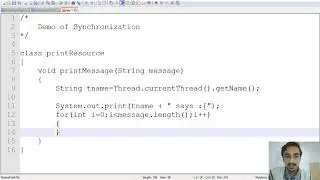 JAVA | PRACTICAL | Threads | Thread   Synchronization Example 3
