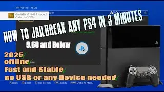 How to Jailbreak any Model of PS4 in 3mins this 2025 | 9.60 and Below