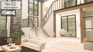 The Sims 4 Modern Family Farmhouse | No CC | Stop Motion Speedbuild