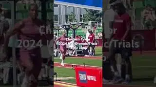 Christian Taylor Triple Jump 2024 U.S. Olympic Trials #trackandfield #athletics #triplejump