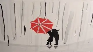 #kissingintherain, #haikupoem, #relaxingsoundofrain, #therapeuticrain, Kissing in the Rain (Haiku)