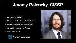 Jeremy Polansky - AppSec - CSI Linux Conference 1 2023