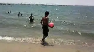 Barcelona beach Sameer sam
