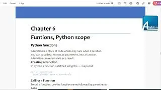 10  Functions and Python Scope