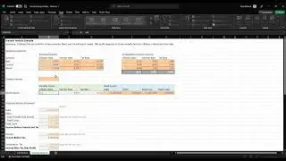 Scenario Analysis of a Financial Model in Excel