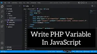 How To Write Php Variable In Javascript | Php Code In Javascript