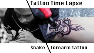 TimeLapse tattoo Arm snake