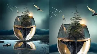 Glass Photoshop Manipulation Tutorial Picture Fun