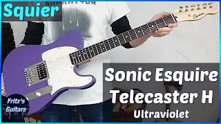 Squier Sonic ESQUIRE H Ultraviolet 2023 - HOT PURPLE TELECASTER