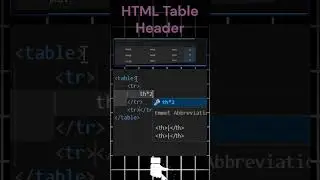 HTML Table Header | Web Tech | 