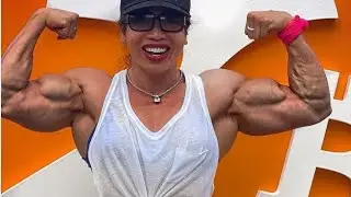 IFBB PRO SERRA SATELLE FEMALE BODYBUILDING 2022 MUSCLE GIRL FLEX LIFT CARRY