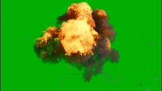 Green Screen 4k Fire Explosion  | Free VFX