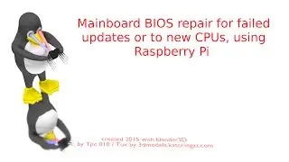 Mainboard BIOS repair using Raspberry Pi or simillar singleboard computer