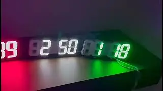 3D LED Digital Clock wall deco Glowing Night Mode Adjustable Electronic Table Clock Wall Clock deco
