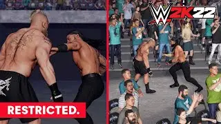 WWE 2K22 How To Fight In RESTRICTED Crowd Areas!