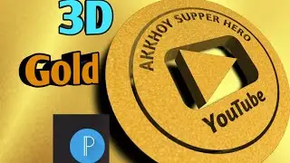 3D gold batton design for Android Mobile