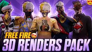 Free Fire 3d Renders Pack || Most Rare Free Fire Render Pack🔥 Direct Link No Password