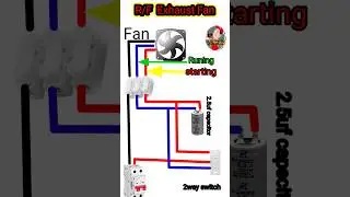Exhaust fan wiring | Exhaust fan wiring Diagarm #Fan #Exhaustfan #shorts #youtubeshorts #cellingfan